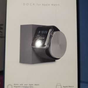 Apple Magnetic Charging Dock - Silver and Gray